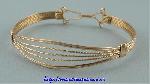 Open Front Wire Bangle Bracelet