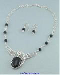 Onyx Necklace & Earrings Set