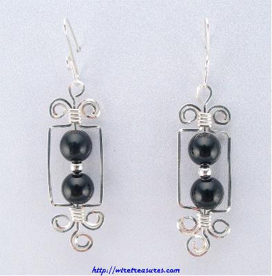 Onyx Bead-in-a-Box Earrings